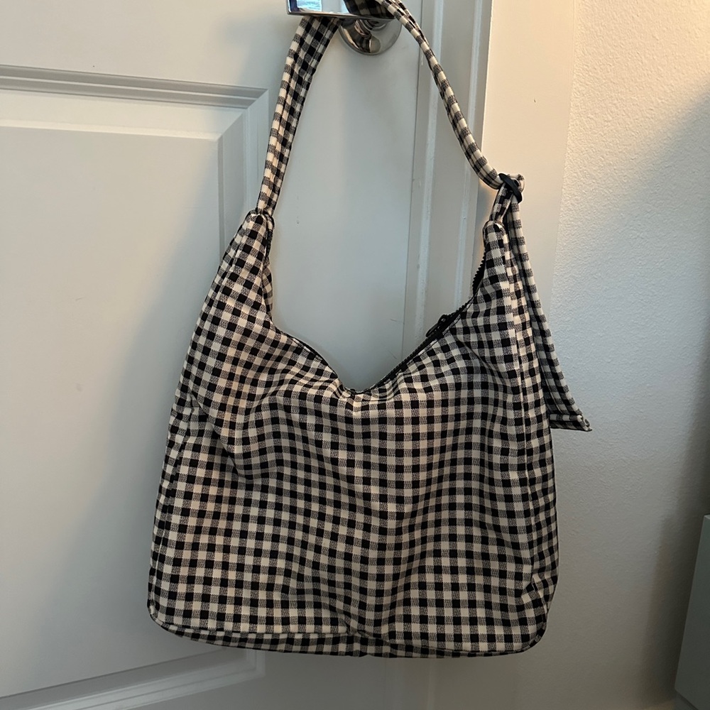 Baggu Large Nylon Shoulder Bag - Gingham
